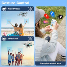 Load image into Gallery viewer, Drone with 1080P Camera for Beginners, Remote Control Quadcopter with Gestures Selfie

