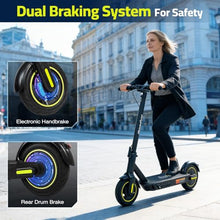 Load image into Gallery viewer, Roadvo 10 Inches Electric Scooter, 750W Peak Powerful Motor &amp; 20 MPH Top Speed, 20-25Miles Long Range, Folding E Scooter with Dual Braking for Adults (Grey)
