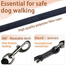 Load image into Gallery viewer, FOVRLZSE 5FT Heavy Duty Dog Leash, Large Medium Dogs, Black
