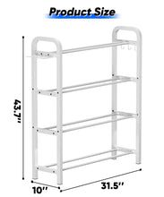 Load image into Gallery viewer, Ansionsol 4-Tier Adjustable Dumbbell Rack- White(Rack Only)
