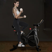 Load image into Gallery viewer, DeerRun Exercise Bike, Indoor Cycling Bike with Adjustable Magnetic Resistance-Black
