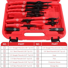 Load image into Gallery viewer, Doaho 10pcs Snap Ring Pliers Set,Internal &amp; External Circlip Pliers for Removal and Installation of Automotive Retaining Rings With Straight/Bent Jaw,Hook and Pick - Storage Case
