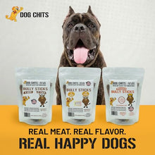 Load image into Gallery viewer, Dog Chits Braided Bully Sticks for Dogs &amp; Puppies - 100% Beef Pizzle, High Protein, Low Fat Dog Chew Sticks - Baked, Low-Odor – Long-Lasting, Keep Dogs Engaged &amp; Happy - Made in USA - 12inch, 3Pack
