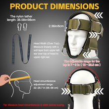Load image into Gallery viewer, Fitness Neck Head Harness Trainer, Adjustable Chin Strap and Head Harness Strength with Nylon Tether, Neoprene Neck Exerciser for Weight Lifting, Home and Gym Use, Green
