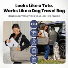 Load image into Gallery viewer, Rubyloo Puffer Dog Travel Bag for Dog Moms, Diaper Bag with Travel Bowls
