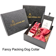 Load image into Gallery viewer, ARING PET Velvet Dog Collar-Soft Bowtie Dog Collars with Metal Buckle, Cute&amp;Comfortable Christmas Red Dog Collar with Bow for Small Medium Large Dogs
