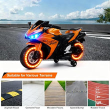 Load image into Gallery viewer, Electric Ride-On Motorcycle for Kids with 12V Motor, Training Wheels, Manual Throttle
