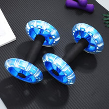Load image into Gallery viewer, Kisangel 2pcs Ab Roller Wheel, Exercise Abdominal Roller Dumbbell Fitness Dual Wheel for Hand Weights Equipment
