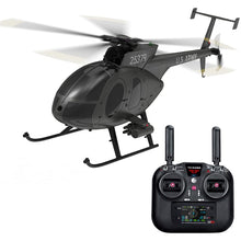 Load image into Gallery viewer, rcxperts YU Xiang F119S MD500 Remote Control Helicopter, 1/16 2.4G 9CH 250-Class 6-Axis Gyro Military RC Helicopter
