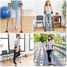 Load image into Gallery viewer, Crutches for Adults, Crutches for Walking, Have Adjustable Forearm Crutch Pads, Folding Forearm Crutches
