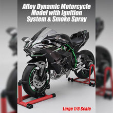 Load image into Gallery viewer, 1/6 Scale Alloy Dynamic Motorcycle Model with Ignition System and Smoke Spray
