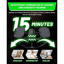 Load image into Gallery viewer, Rock Stepper Cardio Machine for Home Workouts | Low-Impact Fat Burner &amp; Glute Toner with Digital Monitor | 15-Min Quick Silent Stepper, Includes Anti-Slip Mat &amp; Side-to-Side Motion (Black)
