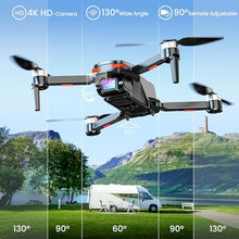 Load image into Gallery viewer, Drones with Camera 4K for Adults Kids, Brushless Motor Mini Drone, Foldable FPV RC Drone with Propeller Guards, One Key Take Off/Land
