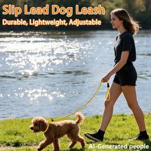 Load image into Gallery viewer, FOVRLZSE 3-Pack Adjustable No-Pull Dog Slip Leads (Yellow/Pink/Green)
