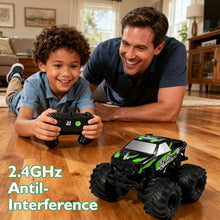 Load image into Gallery viewer, Waterproof Monster Truck Toys RC Cars: Amphibious Remote Control Trucks Terrain Off-Road Pickup Toy (Green)
