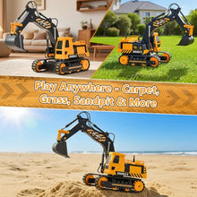 Load image into Gallery viewer, RC Excavators Sandbox Digger Hydraulic Construction Toys - Realistic Construction Vehicle with 6 Functions
