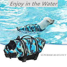 Load image into Gallery viewer, Doglay Dog Life Jacket with Rescue Handle, Dog Life Vest for Swimming Boating, Adjustable Reflective Puppy Swim Vest with Superior Buoyancy for Small Medium Large Dogs
