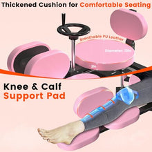 Load image into Gallery viewer, Pink Leg Stretcher Split Machine — 0-200° Adjustable Stretching Trainer for Women &amp; Kids, Heavy Duty Steel Frame, 220LBS Capacity, Home Gym Flexibility Equipment
