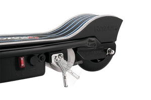 Electric Scooter for Kids Age 8 and Up, LED Light-Up Deck, 8" Air-filled Front Tire, Up to 40 min Continuous Ride Time