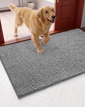 Load image into Gallery viewer, Dog Door Mat for Muddy Paws, 60"x84" Soft Chenille Absorbent Front Door Mat

