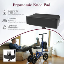 Load image into Gallery viewer, Fvzzin All Terrain Knee Scooter for Adults, Foldable Rolling Knee Scooter with DIY Stickers &amp; Shock Absorber, Steerable Knee Walker for Broken Foot, Ankle Injuries &amp; Surgery, Better Crutch Alternative
