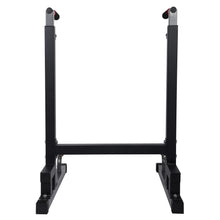 Load image into Gallery viewer, BalanceFrom Multi-Function Dip Stand Dip Station Dip bar - Black
