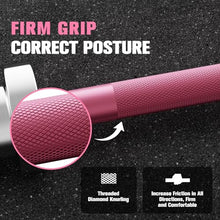 Load image into Gallery viewer, RitFit Barbell Weight Set - 4/6FT Olympic Barbell with Weight Plates (55-115LB Total) - 4FT Pink Bar with 85LB Plates
