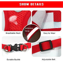 Load image into Gallery viewer, FEimaX Dog Harness and Leash Set for Walking, Soft Mesh Adjustable Easy Control Lightweight Cat Vest Harnesses with Reflective Strips, Escape Proof Small Dogs Cats Vests (Red, X-Large)
