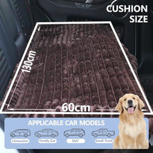 Load image into Gallery viewer, Dog Car Seat Waterproof Bed Cover Non-Slip Car Back Seat Soft and Comfortabl Pet Bed Mat Car Blanket for Travel Backseat Extender Seat Covers Dog Bed for Cars Trucks and SUVs (Dark Brown 23.6” x 51”)
