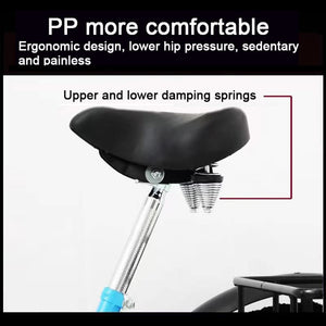 Shopping Exercise Adult Tricycle 7 Speed Three Wheel Fat Tire Bike for Adults Cruise Bike 20 Inch Adjustable Seat