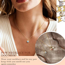 Load image into Gallery viewer, Btysun Dog Lover Gifts, Dog Memorial Gifts Christmas Stocking Stuffers for Teens December Birthday Gift for Her Turquoise Birthstone Necklace for Women Anniversary Memorial Breavement Jewelry
