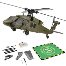 Load image into Gallery viewer, Black Hawk Helicopter for Adults, WL K170 Black Hawk UH-60L 170 2.4G 4CH Flybarless
