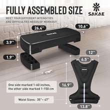 Load image into Gallery viewer, Step Aerobics Platform Set with Weighted Vest &amp; Measuring Tape-Black
