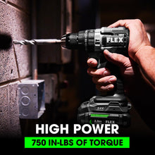 Load image into Gallery viewer, FLEX 24V Brushless Cordless 6-Tool Combo Kit: Hammer Drill, Hex Impact Driver, Circular Saw, Multi-Tool, Reciprocating Saw, Work Light with 2.5Ah, 5.0Ah Lithium Batteries and 160W Charger - FXM601-2B
