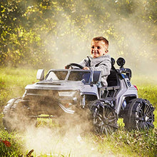 Load image into Gallery viewer, Bicycle Company Kids Battery-Powered Ride On Car Special Ops w/ Lights, Sounds &amp; MP3 Player, 12V - 17138 , Grey, Large
