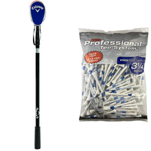 Load image into Gallery viewer, Callaway 15' Golf Ball Retriever, Pride Golf Tee 135 Count White 2-Piece Golf Set
