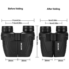Load image into Gallery viewer, Occer 12x25 Compact Binoculars for Adults and Kids
