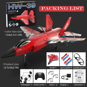 RC Plane Jet Toys for Kids Adult,2 CH Foam Remote Control Airplane for Boys Girls Over 12 Years and up,F35 Gravity, Red