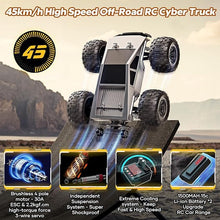 Load image into Gallery viewer, 1:16 Brushless RC Car Remote Control Truck for Adults, Max 45mph 4WD High Speed Off-Road Remote Control Cars for Teens Kids Gifts

