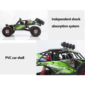 1:12 Scale Remote Control Car, 4WD High Speed 35 Km/h All Terrains Electric Toy Off Road RC Monster Vehicle