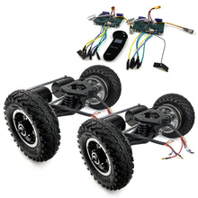 Load image into Gallery viewer, 4WD Electric Mountain Skateboard Conversion Kit 4 Wheels Drive Off-Road Skateboard with LCD Display Remote
