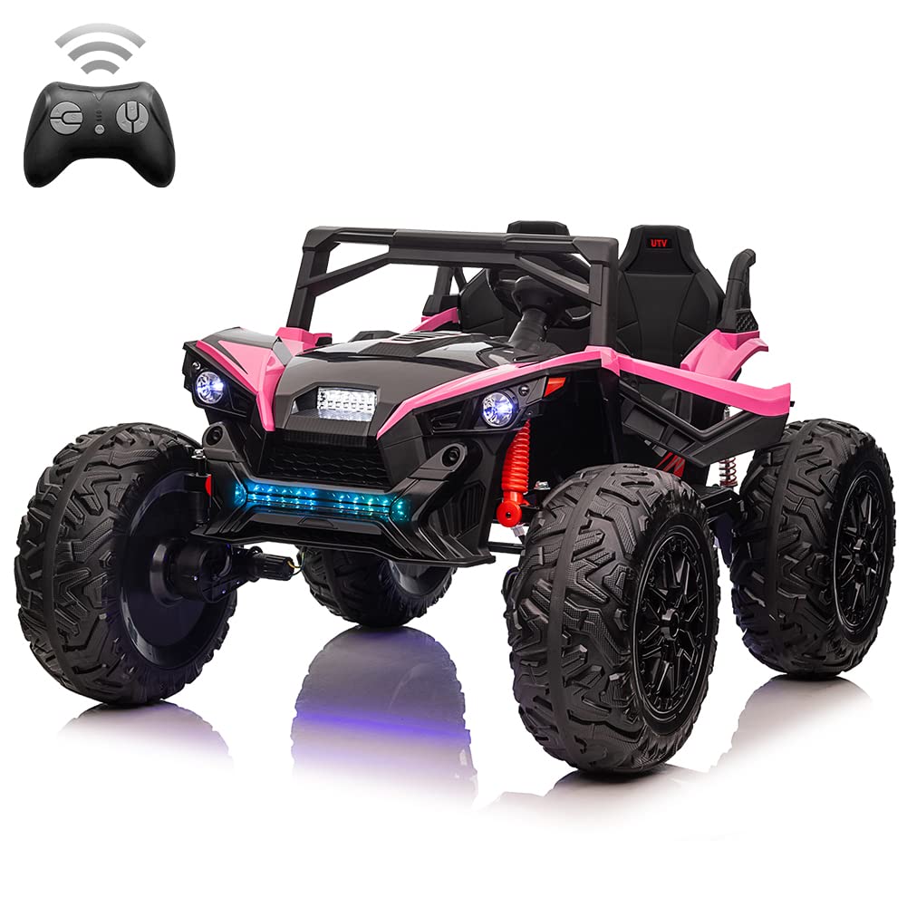 2 Seaters 24V Kids Ride UTV Car with Remote Control,10AH Battery, 400W Powerful Motors 17