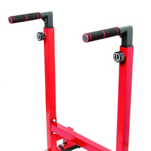 Load image into Gallery viewer, BalanceFrom Multi-Function Dip Stand Dip Station - Red
