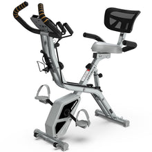 Load image into Gallery viewer, Pooboo Folding Exercise Bike, Foldable Fitness Stationary Bike  -Grey
