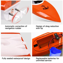 Load image into Gallery viewer, RC Remote Control Boats for Lake/Pool/Pond, 2.4 GHz High Speed Mini Outdoor Adventure Electric RC Racing Boat-Orange
