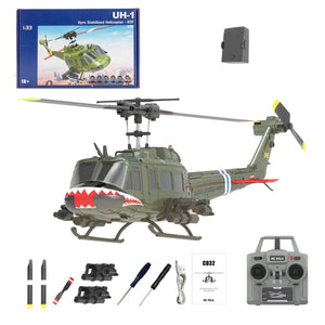 Remote Control Helicopters RC Aircraft for Adults, RC ERA C032 1/48 Scale 6CH 2.4G Gyro Stabilized Aircraft with Fly Upside Down