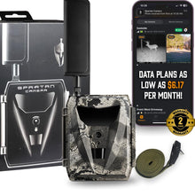Load image into Gallery viewer, Spartan Camera GoLive 4G LTE Trail Camera, Free Roaming in US, Live-Streaming, Anti-Theft GPS, On-Demand Image&amp;Video Capture, Real-time Updates, Built-in Lithium Battery, Blackout (2, Verizon)
