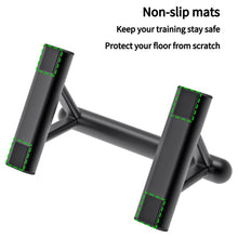 Load image into Gallery viewer, SELEWAERE Metal Parallettes Floor Workout Push Up Handles Non-Slip Pushup Bars Handstand Bars for Calisthenic Fitness Sturdy Steel Tubing Structure with Matte Paint Finish, Load up to 600 lbs
