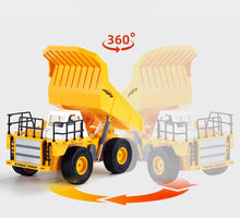 Load image into Gallery viewer, Remote Control Dump Truck Toy, 6 Channel 2.4Ghz RC Construction Vehicles, Heavy Duty Metal Remote Control Truck
