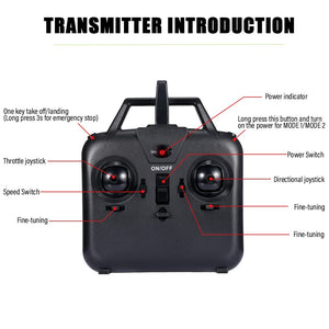 RC Helicopter for Adults and Kids, 4 Channel 2.4Ghz Remote Control Helicopter with 6-Axis Gyro, RC Aircraft with Altitude Hold and 3 Batteries (Orange)